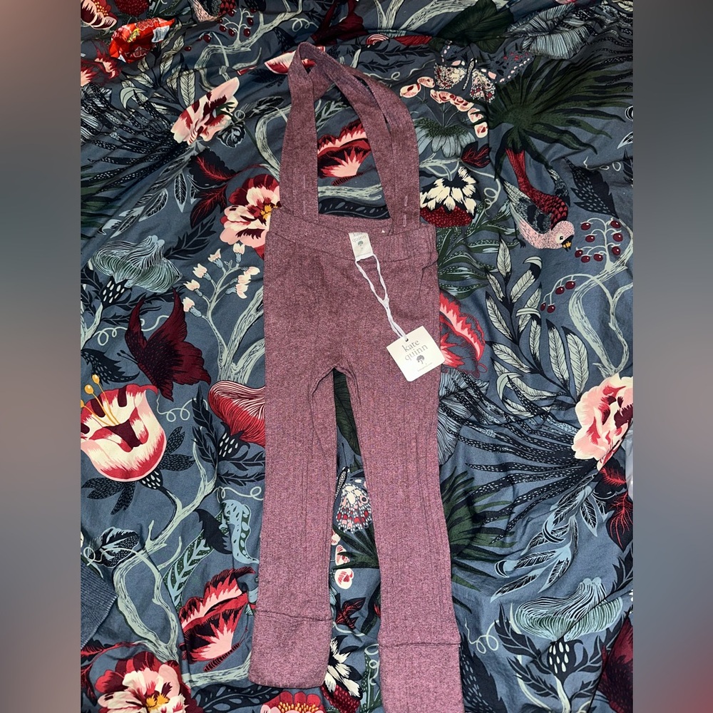 Kate Quinn Plum Overalls
